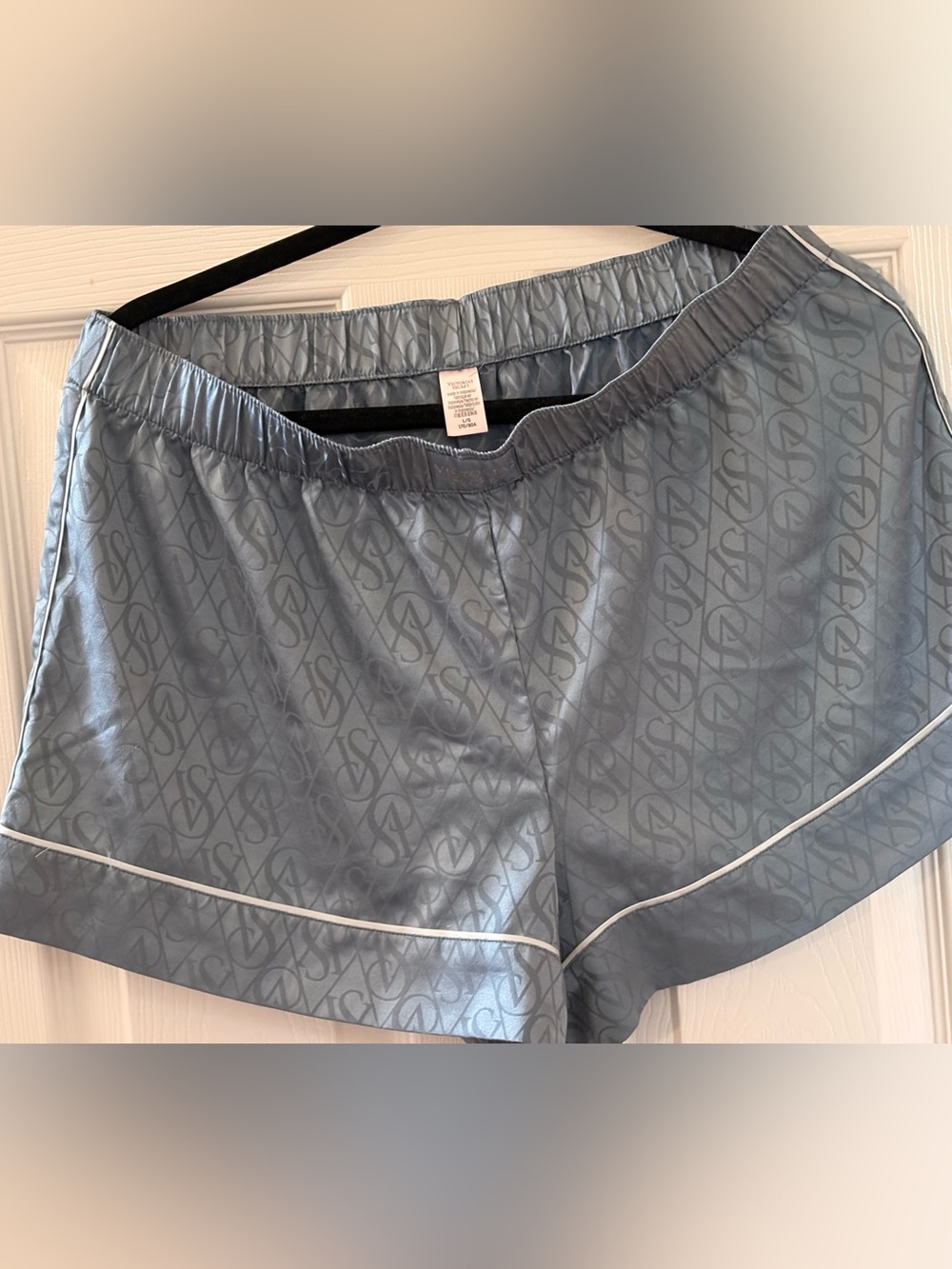 Victoria's Secret Light Blue Tank & Shorts Sleep Set